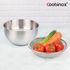 Coobinox® アートウェア ステンレススチール製ディープライスウォッシャー&ロープロファイルコランダー 2ピースセット(CO-73-04)